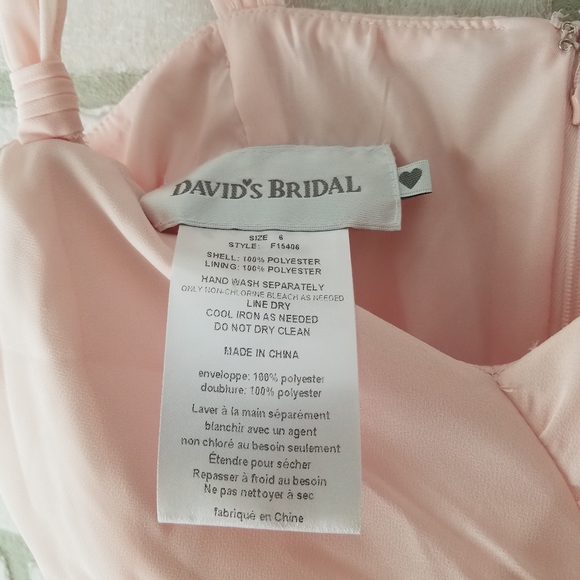David's Bridal Soft Pink Dress 💞 - Picture 8 of 8